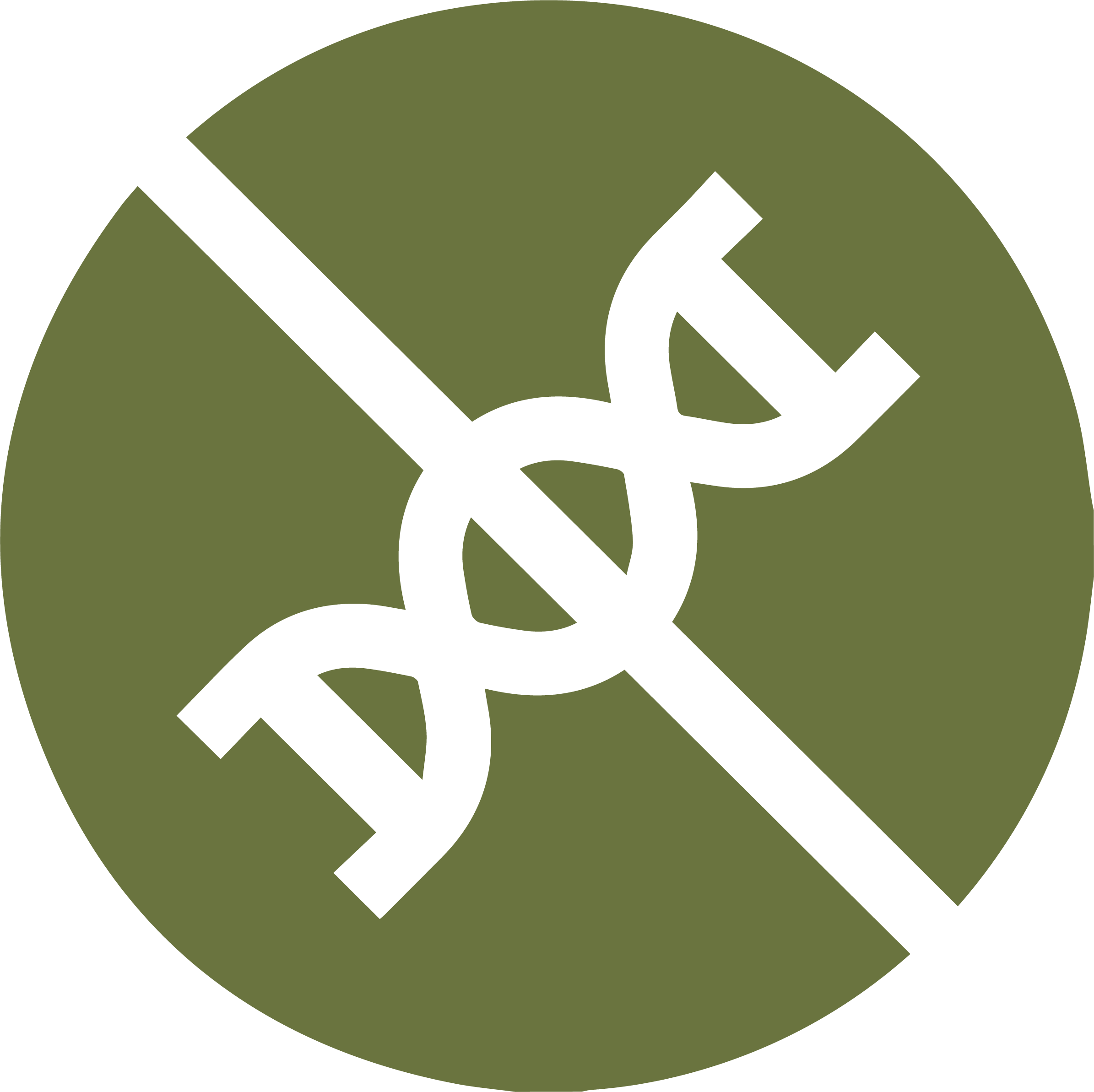 Icône sans ogm couleur verte