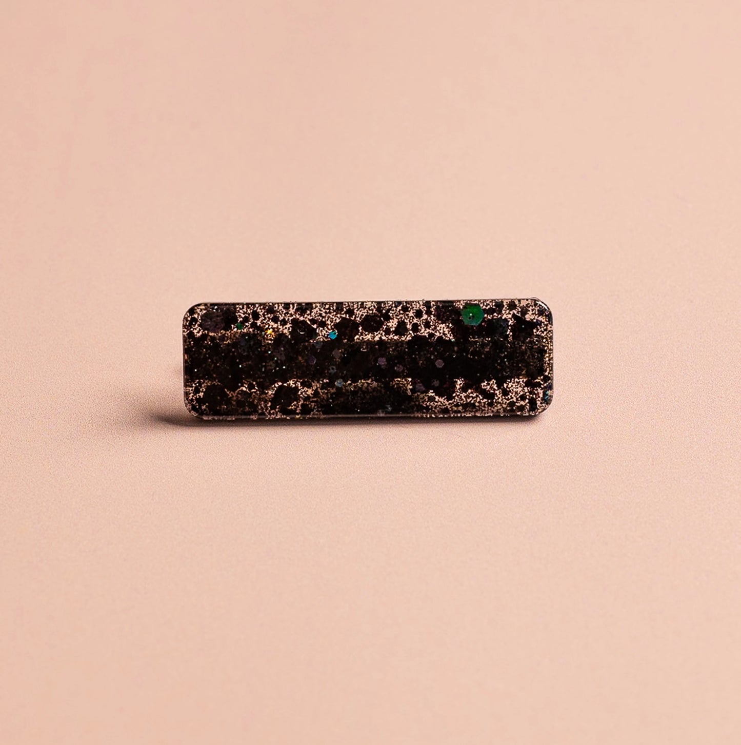 barrette noir pailleté pour cheveux