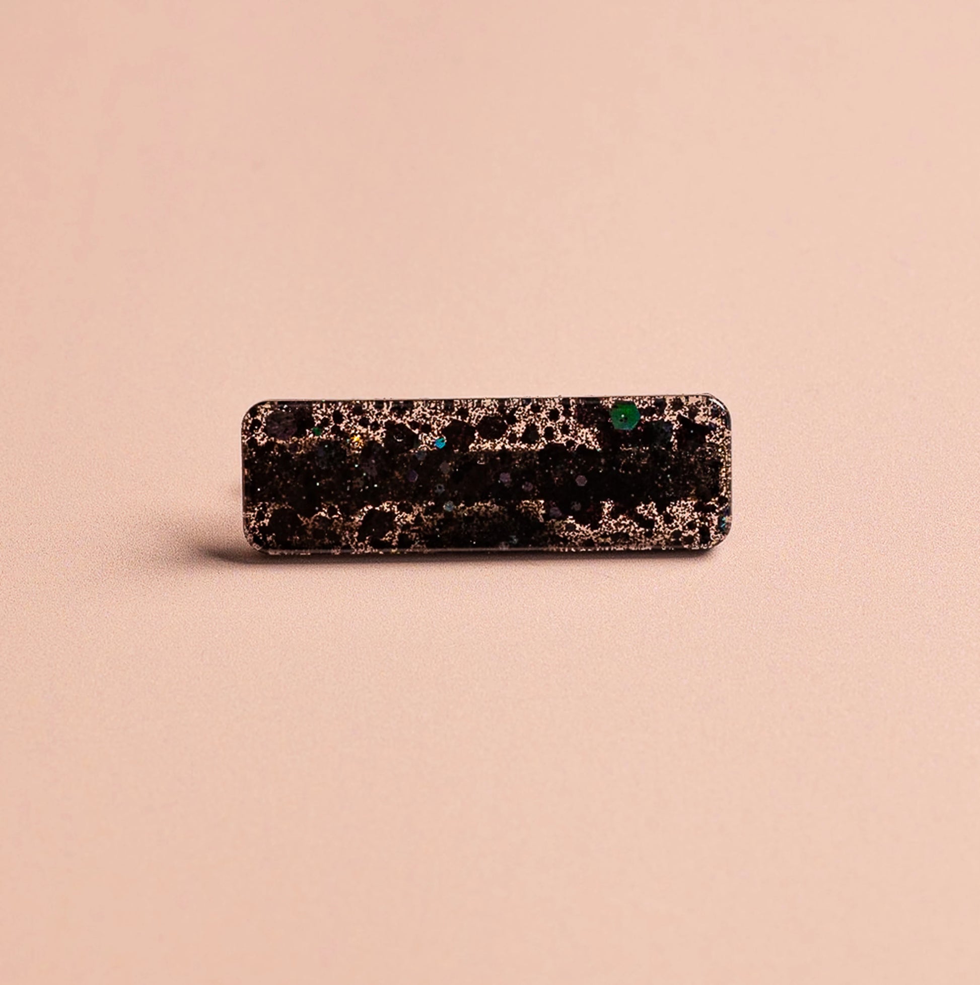 barrette noir pailleté pour cheveux