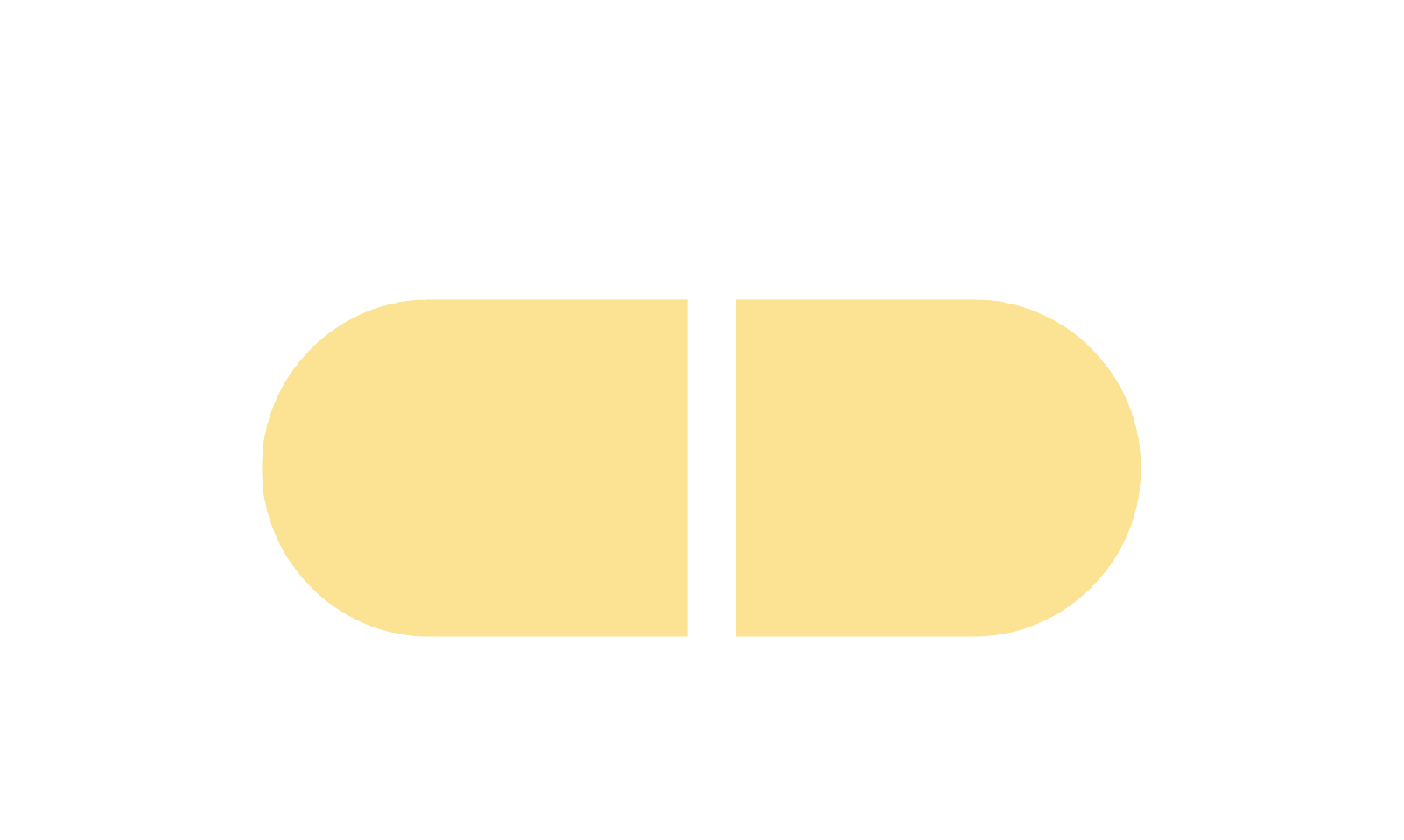 Icône gélule couleur jaune
